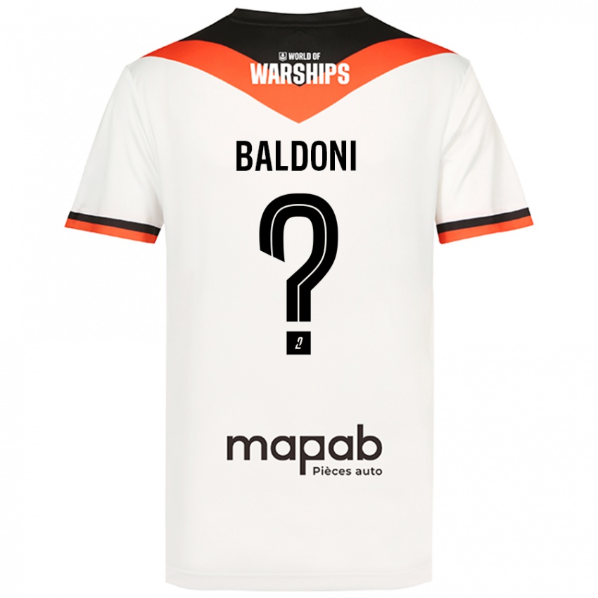 Niño Camiseta Sohan Baldoni #0 Blanco 2ª Equipación 2024/25 La Camisa Chile