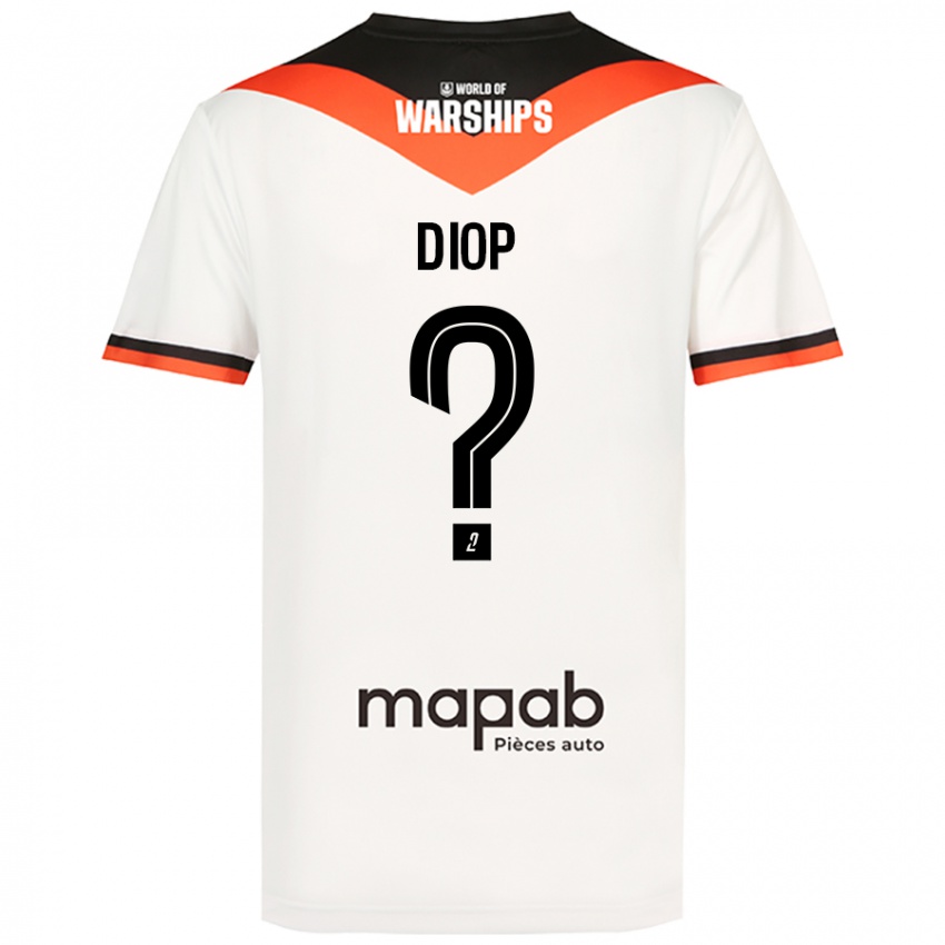 Niño Camiseta Samba Diop #0 Blanco 2ª Equipación 2024/25 La Camisa Chile