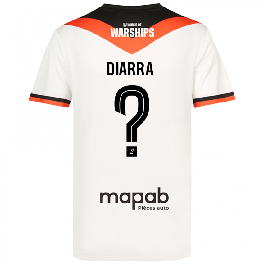 Niño Camiseta Boubakar Diarra #0 Blanco 2ª Equipación 2024/25 La Camisa Chile