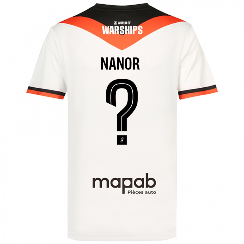 Niño Camiseta Enzo Nanor #0 Blanco 2ª Equipación 2024/25 La Camisa Chile