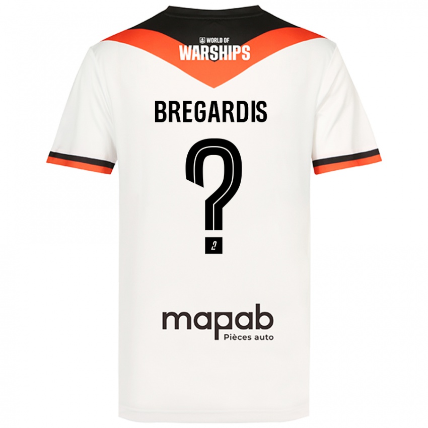 Niño Camiseta Tom Bregardis #0 Blanco 2ª Equipación 2024/25 La Camisa Chile