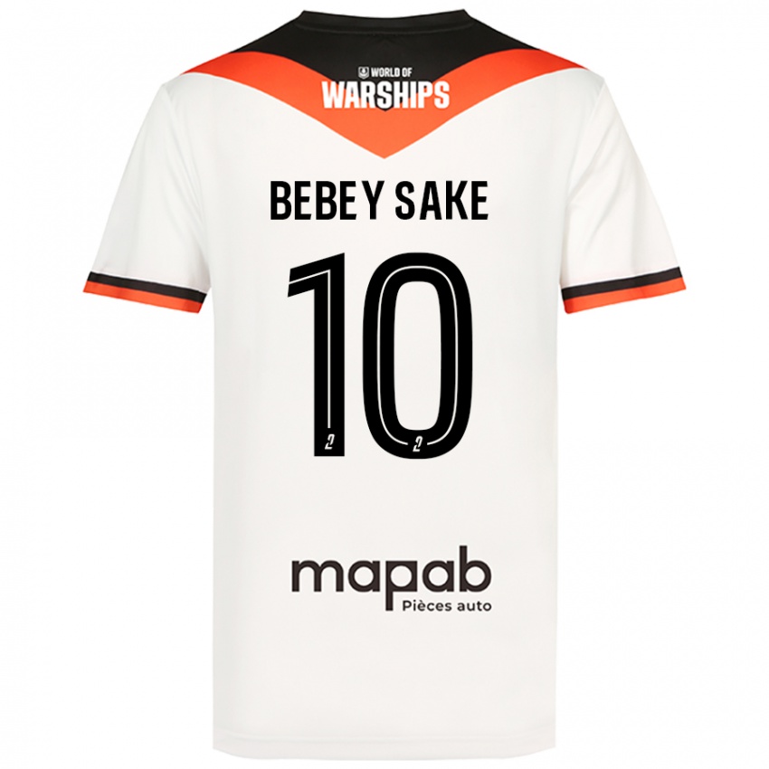 Niño Camiseta Mattéo Bebey Sake #10 Blanco 2ª Equipación 2024/25 La Camisa Chile