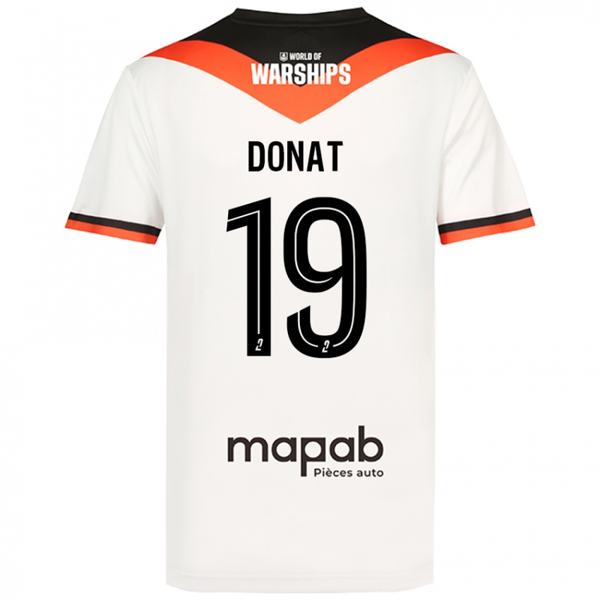 Niño Camiseta Noa Donat #19 Blanco 2ª Equipación 2024/25 La Camisa Chile