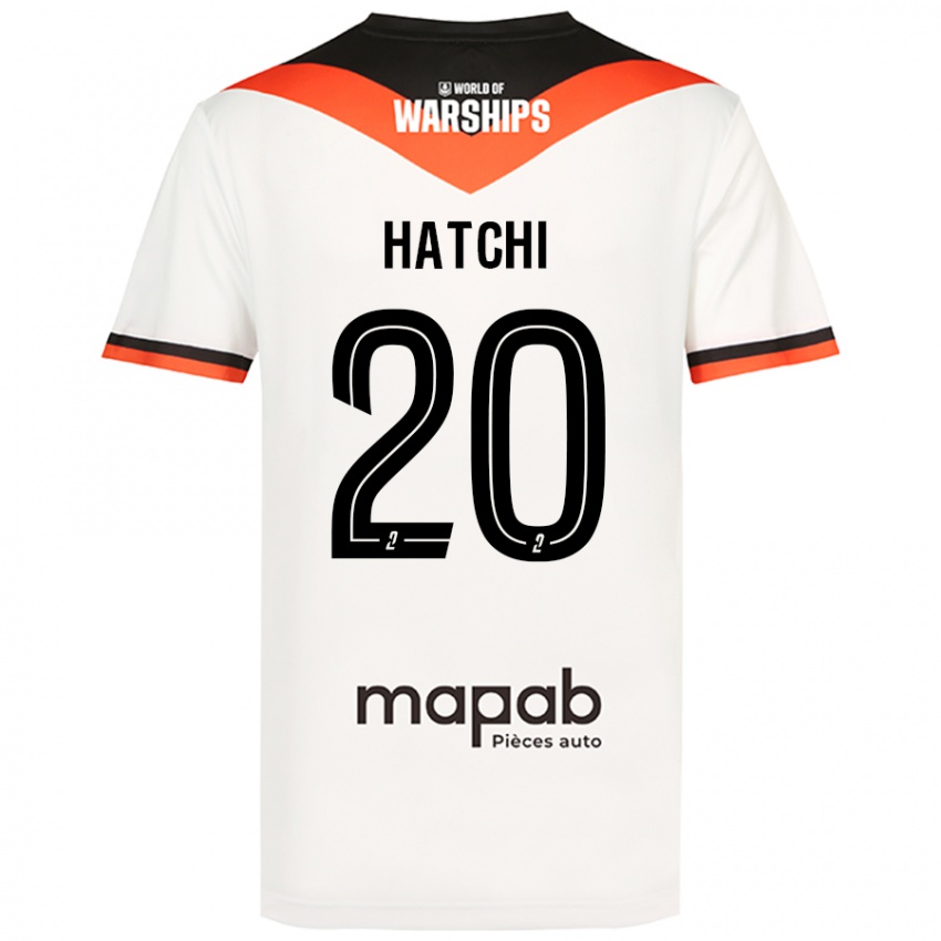 Niño Camiseta Jérémy Hatchi #20 Blanco 2ª Equipación 2024/25 La Camisa Chile