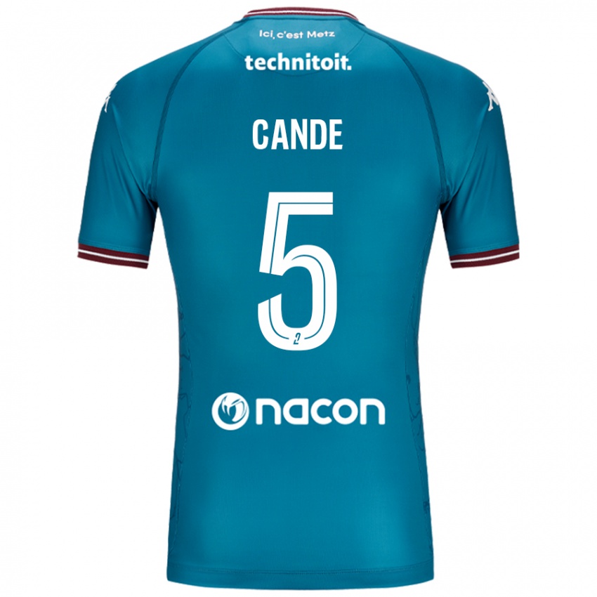 Niño Camiseta Fali Candé #5 Azul Petróleo 2ª Equipación 2024/25 La Camisa Chile