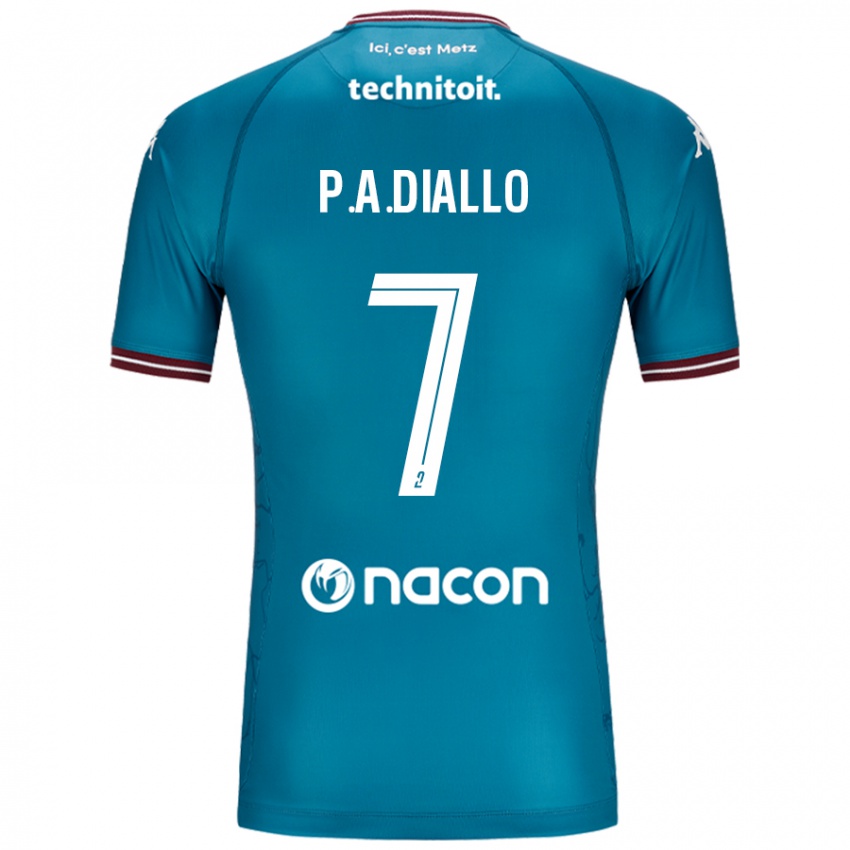 Niño Camiseta Papa Amadou Diallo #7 Azul Petróleo 2ª Equipación 2024/25 La Camisa Chile