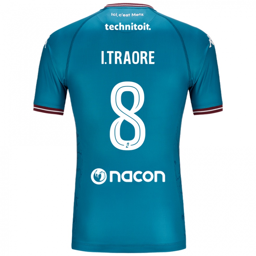 Niño Camiseta Ismaël Traoré #8 Azul Petróleo 2ª Equipación 2024/25 La Camisa Chile