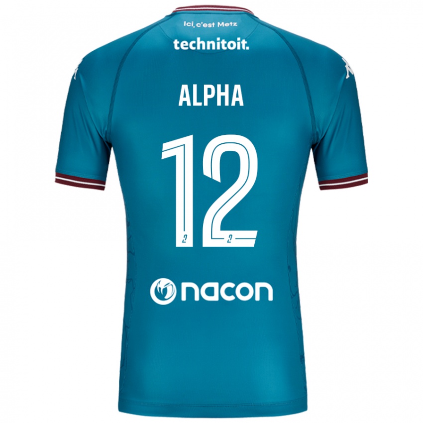 Niño Camiseta Alpha Touré #12 Azul Petróleo 2ª Equipación 2024/25 La Camisa Chile