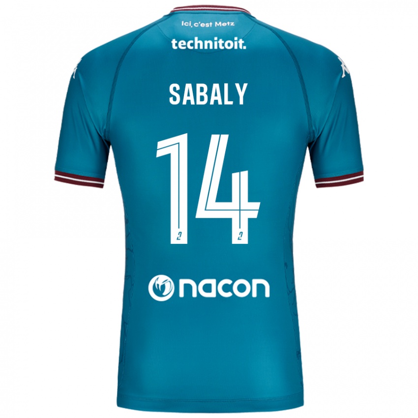 Niño Camiseta Cheikh Sabaly #14 Azul Petróleo 2ª Equipación 2024/25 La Camisa Chile