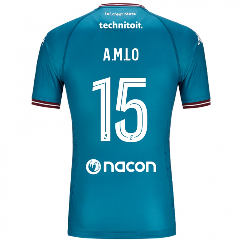 Niño Camiseta Aboubacar Lô #15 Azul Petróleo 2ª Equipación 2024/25 La Camisa Chile