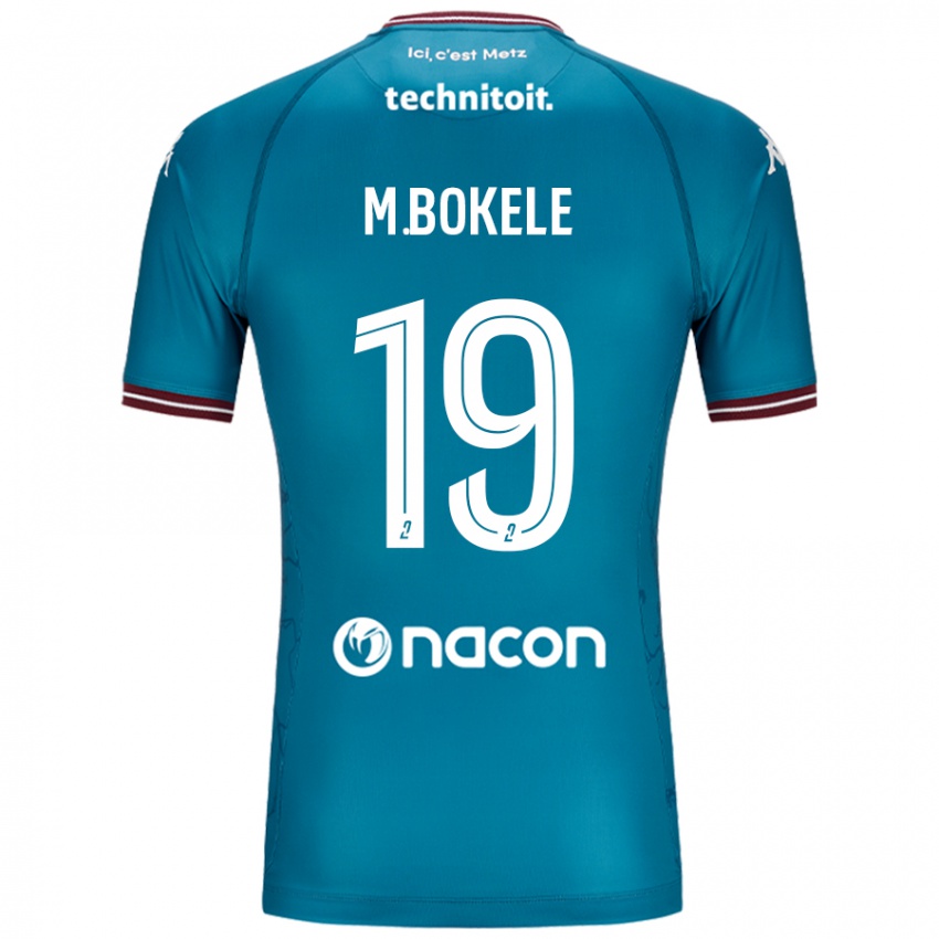 Niño Camiseta Morgan Bokele #19 Azul Petróleo 2ª Equipación 2024/25 La Camisa Chile