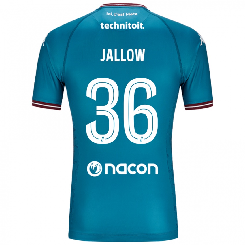 Niño Camiseta Ablie Jallow #36 Azul Petróleo 2ª Equipación 2024/25 La Camisa Chile