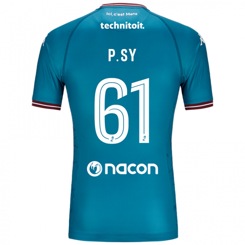 Niño Camiseta Pape Sy #61 Azul Petróleo 2ª Equipación 2024/25 La Camisa Chile