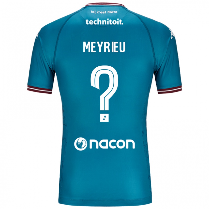 Niño Camiseta Delano Meyrieu #0 Azul Petróleo 2ª Equipación 2024/25 La Camisa Chile