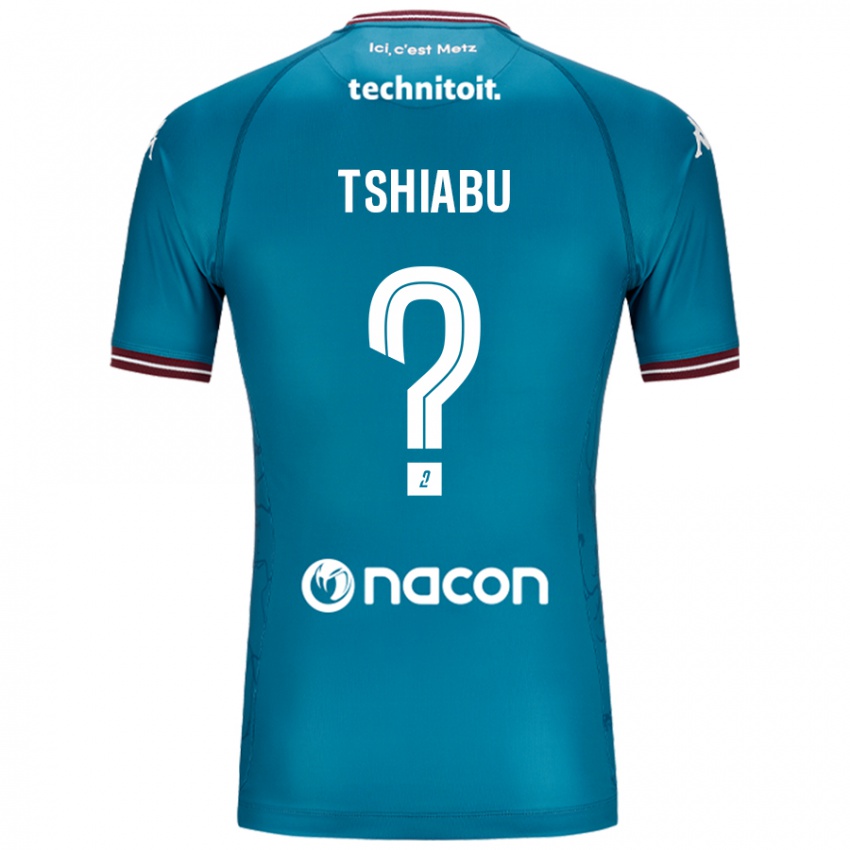 Niño Camiseta Joan Tshiabu #0 Azul Petróleo 2ª Equipación 2024/25 La Camisa Chile