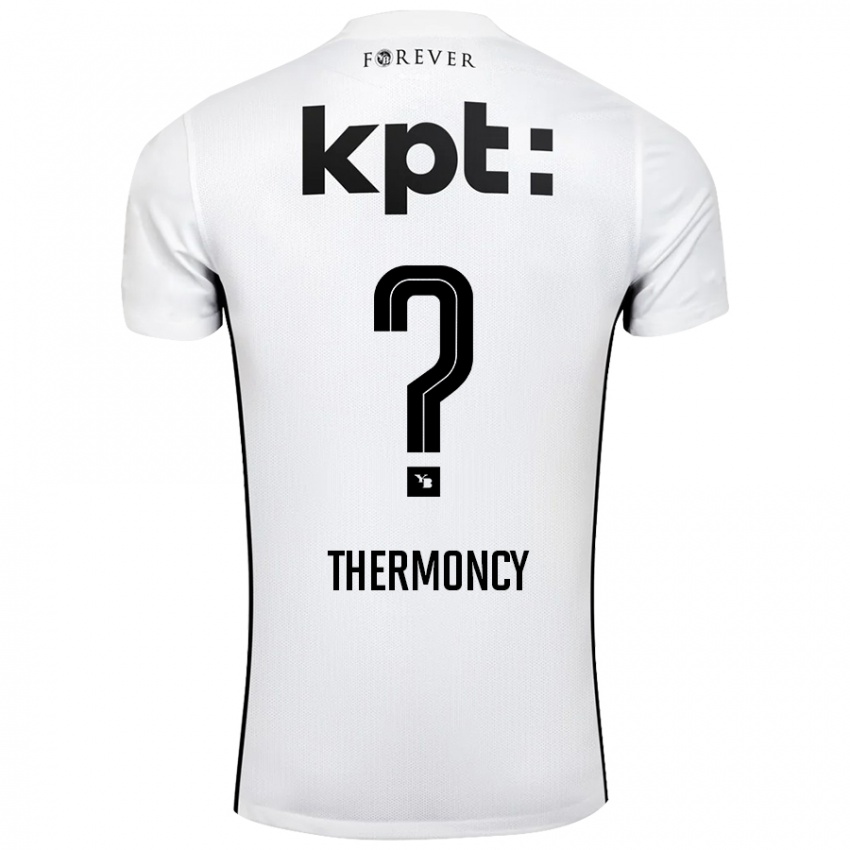 Niño Camiseta Keeto Thermoncy #0 Blanco Negro 2ª Equipación 2024/25 La Camisa Chile