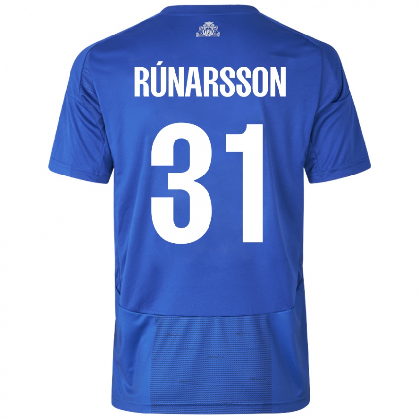 Niño Camiseta Runar Alex Runarsson #31 Blanco Azul 2ª Equipación 2024/25 La Camisa Chile