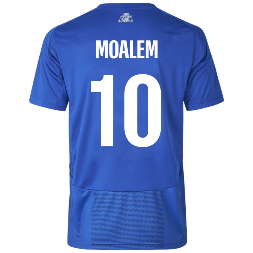 Niño Camiseta Jonathan Moalem #10 Blanco Azul 2ª Equipación 2024/25 La Camisa Chile