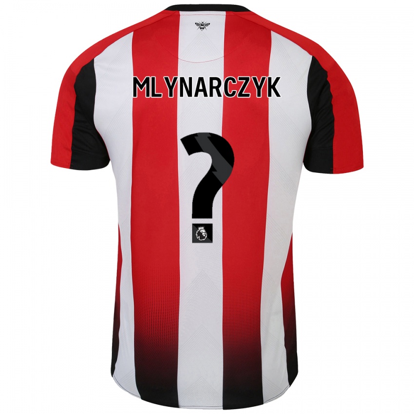 Hombre Camiseta Adam Mlynarczyk #0 Rojo Blanco 1ª Equipación 2024/25 La Camisa Chile