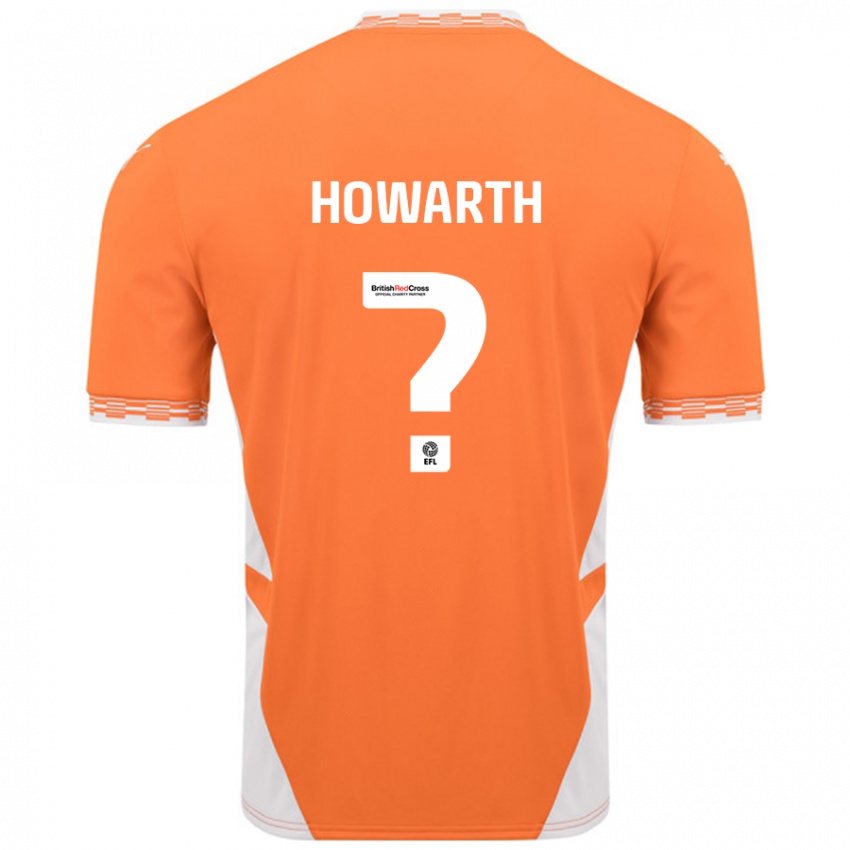 Hombre Camiseta Chloe Howarth #0 Naranja Blanco 1ª Equipación 2024/25 La Camisa Chile