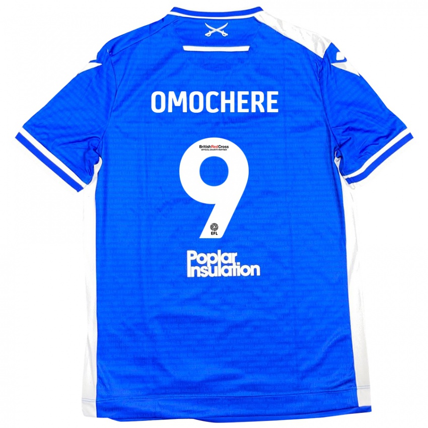 Hombre Camiseta Promise Omochere #9 Azul Blanco 1ª Equipación 2024/25 La Camisa Chile