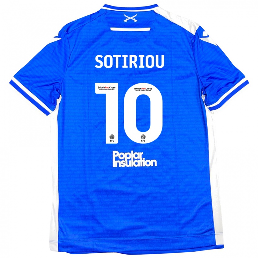 Hombre Camiseta Ruel Sotiriou #10 Azul Blanco 1ª Equipación 2024/25 La Camisa Chile