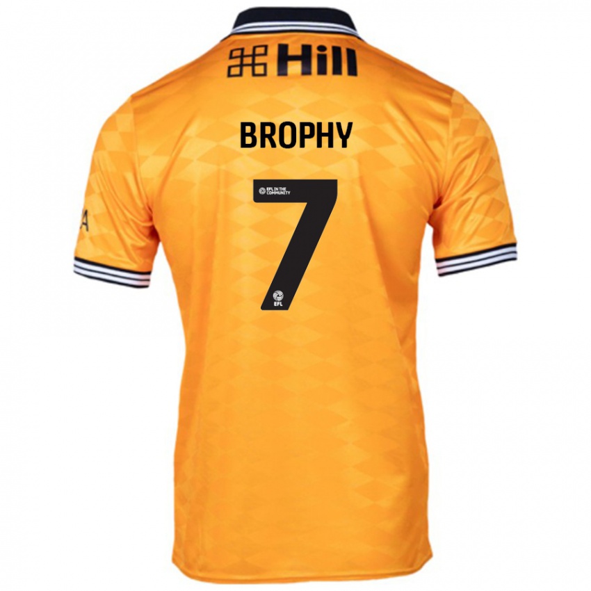 Hombre Camiseta James Brophy #7 Naranja 1ª Equipación 2024/25 La Camisa Chile