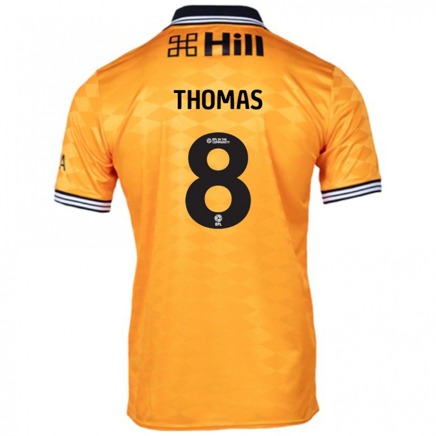 Hombre Camiseta George Thomas #8 Naranja 1ª Equipación 2024/25 La Camisa Chile