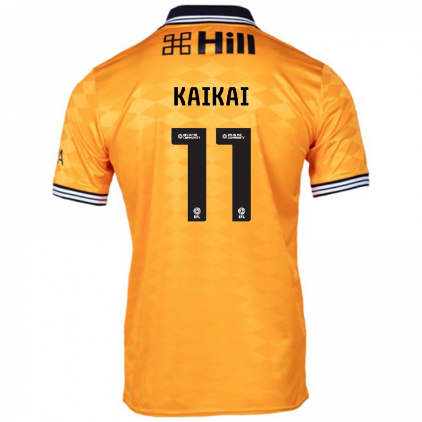 Hombre Camiseta Sullay Kaikai #11 Naranja 1ª Equipación 2024/25 La Camisa Chile