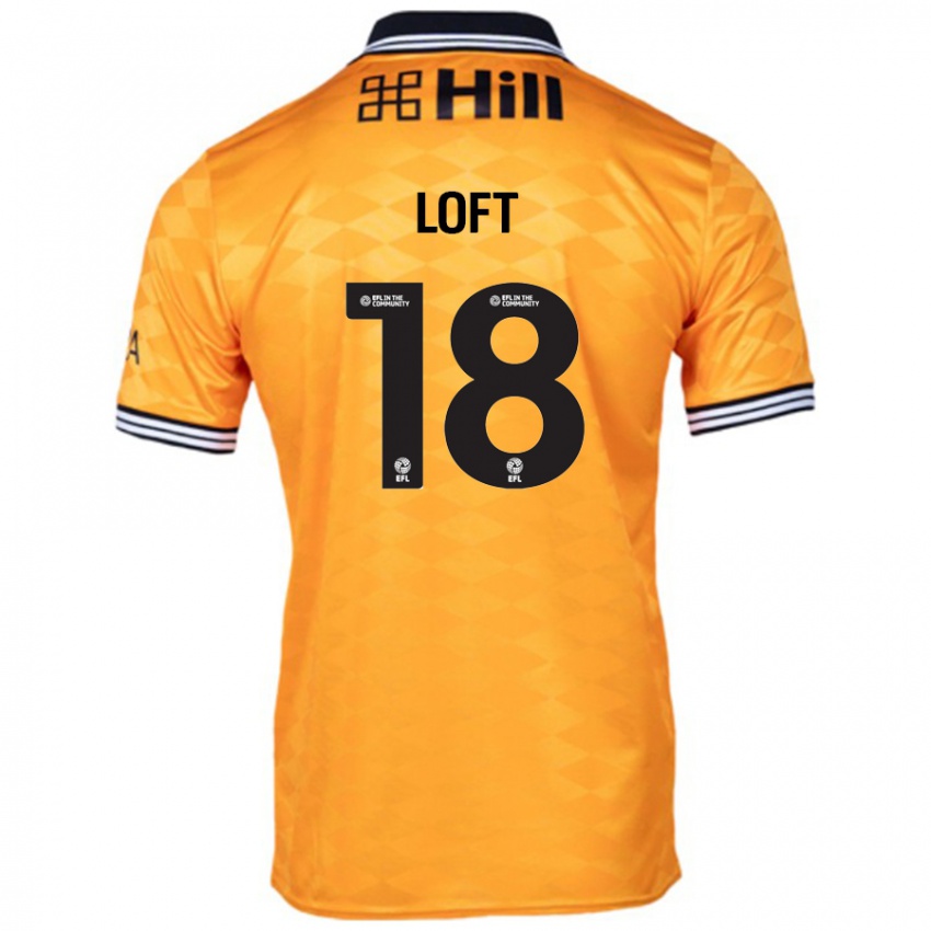 Hombre Camiseta Ryan Loft #18 Naranja 1ª Equipación 2024/25 La Camisa Chile