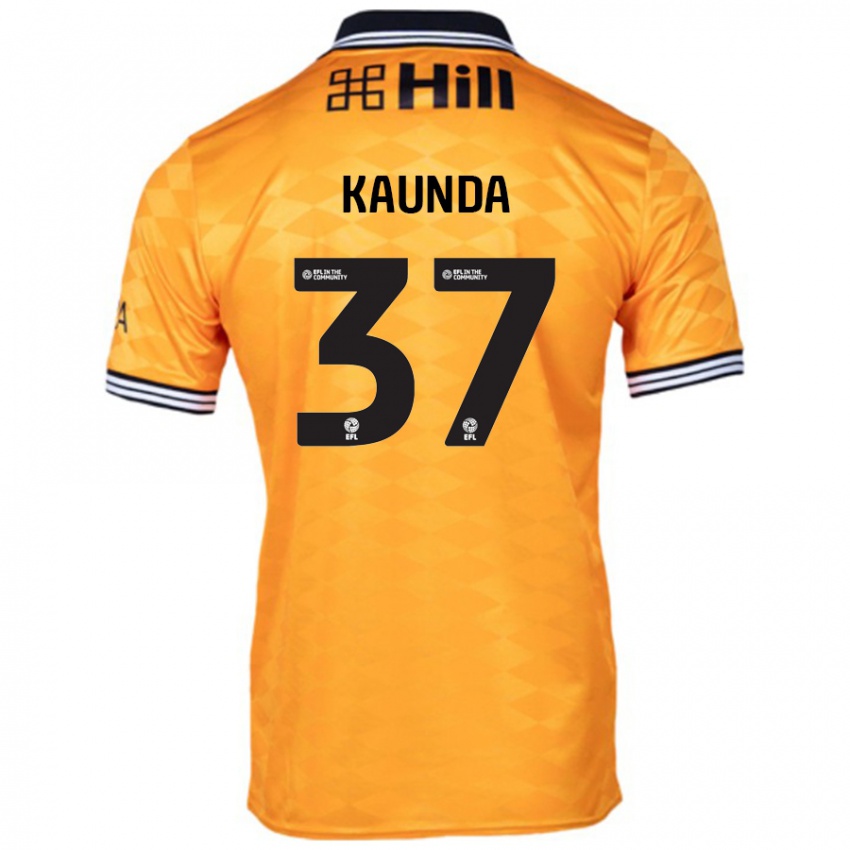 Hombre Camiseta Amaru Kaunda #37 Naranja 1ª Equipación 2024/25 La Camisa Chile