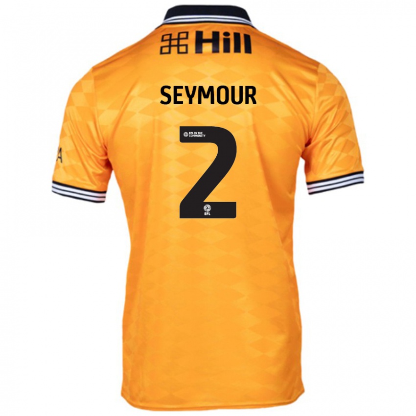 Hombre Camiseta Mayzee Seymour #2 Naranja 1ª Equipación 2024/25 La Camisa Chile