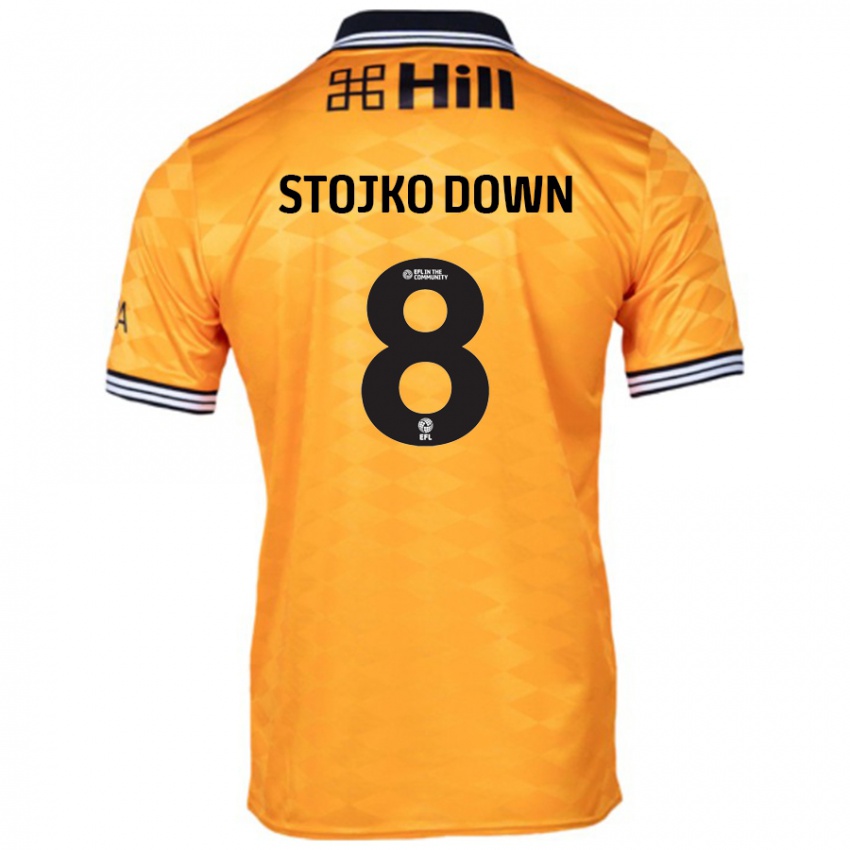 Hombre Camiseta Alysha Stojko-Down #8 Naranja 1ª Equipación 2024/25 La Camisa Chile