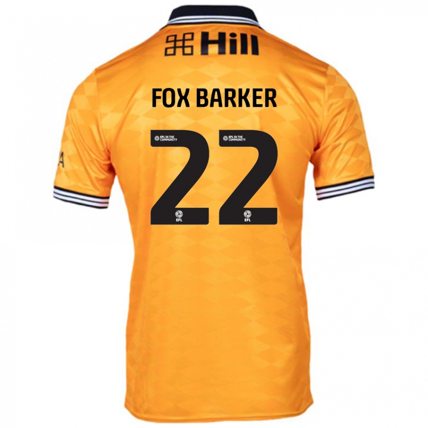 Hombre Camiseta Mistie Fox-Barker #22 Naranja 1ª Equipación 2024/25 La Camisa Chile