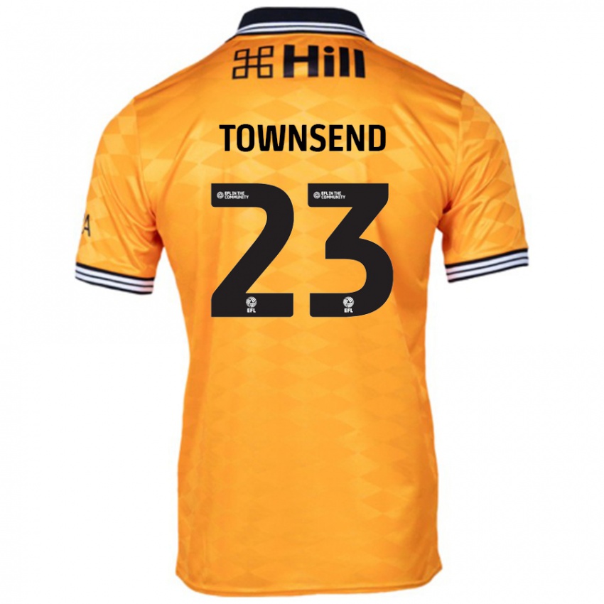 Hombre Camiseta Eleanor Townsend #23 Naranja 1ª Equipación 2024/25 La Camisa Chile