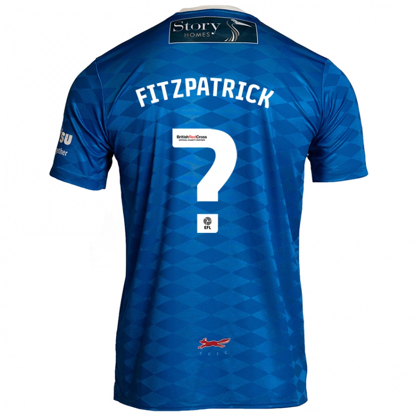 Hombre Camiseta Aran Fitzpatrick #0 Azul 1ª Equipación 2024/25 La Camisa Chile