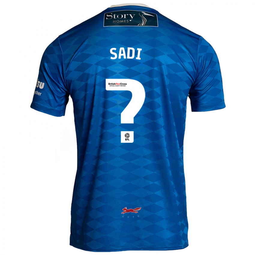 Hombre Camiseta Dominic Sadi #0 Azul 1ª Equipación 2024/25 La Camisa Chile