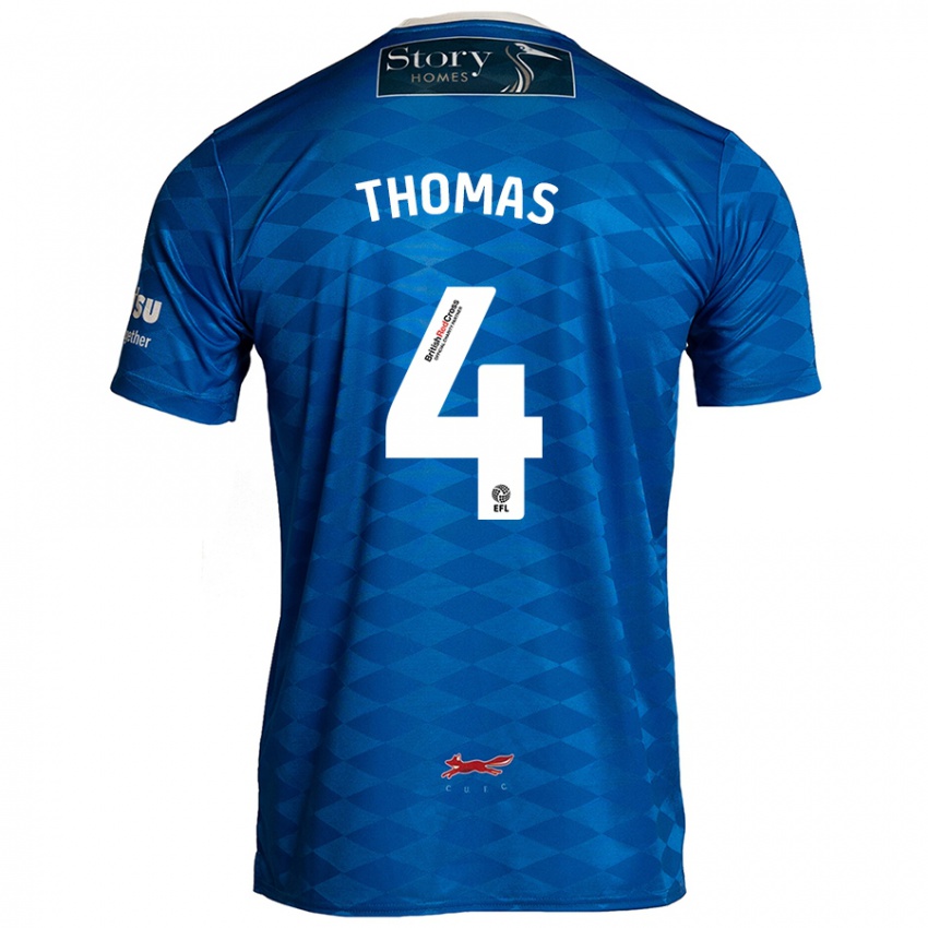 Hombre Camiseta Terell Thomas #4 Azul 1ª Equipación 2024/25 La Camisa Chile