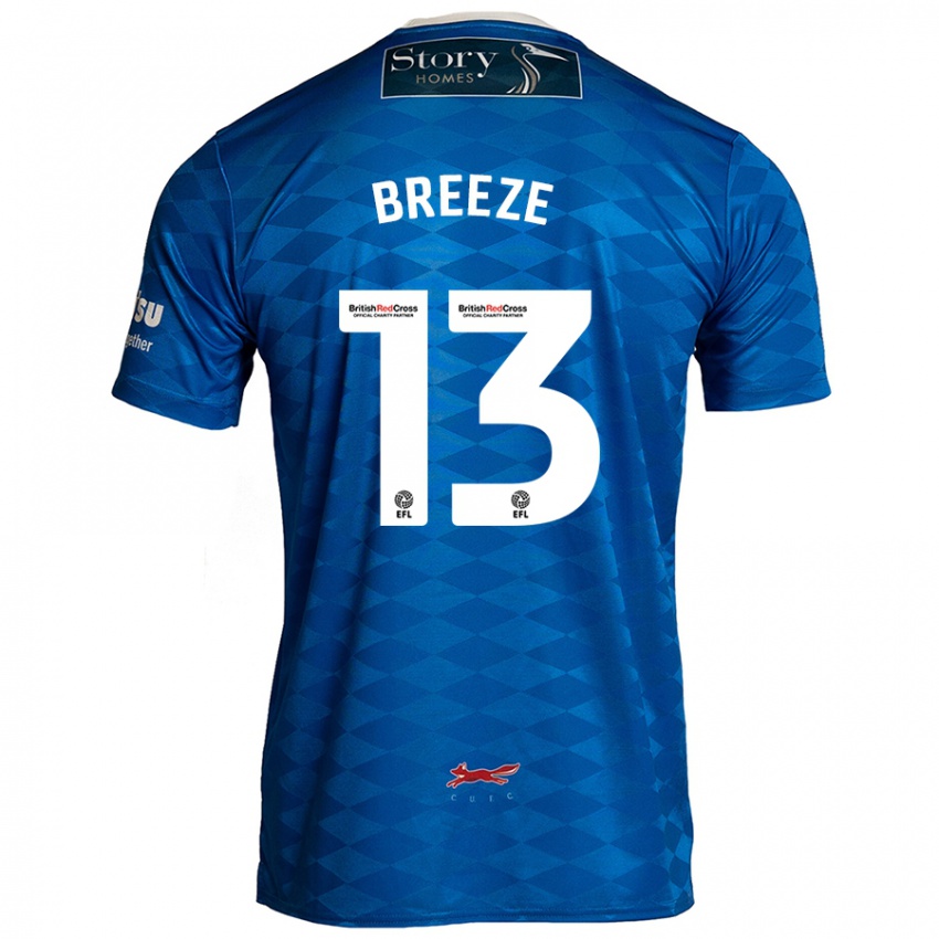 Hombre Camiseta Gabriel Breeze #13 Azul 1ª Equipación 2024/25 La Camisa Chile