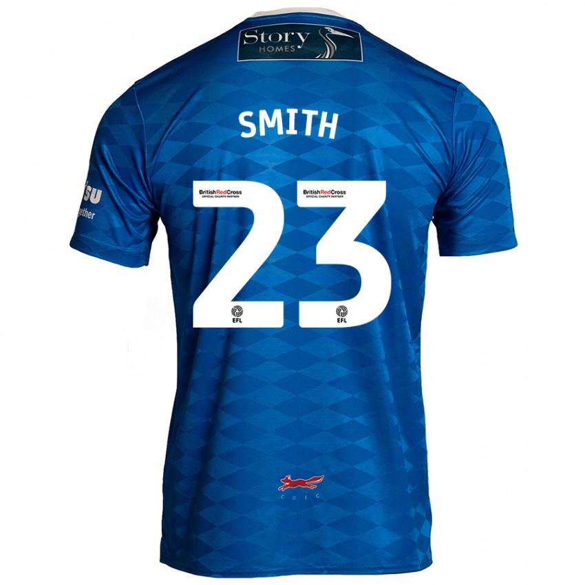 Hombre Camiseta Jude Smith #23 Azul 1ª Equipación 2024/25 La Camisa Chile