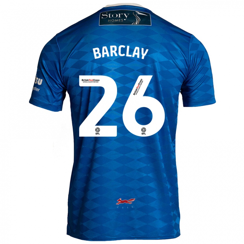 Hombre Camiseta Ben Barclay #26 Azul 1ª Equipación 2024/25 La Camisa Chile