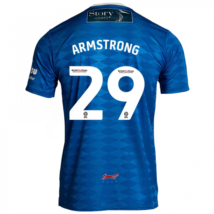 Hombre Camiseta Luke Armstrong #29 Azul 1ª Equipación 2024/25 La Camisa Chile