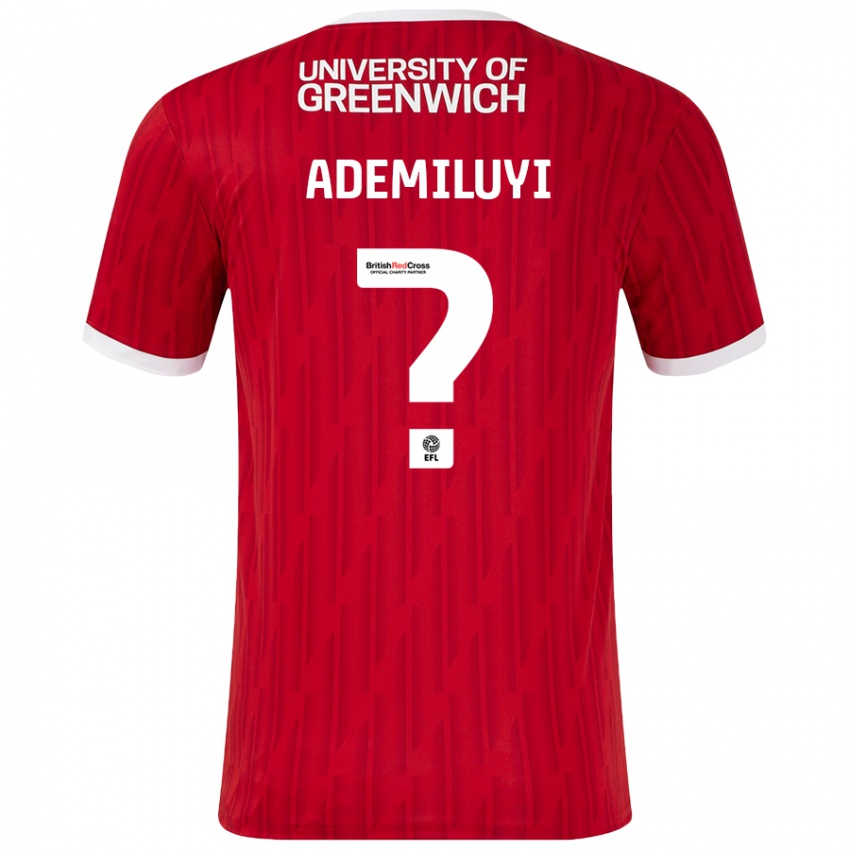 Hombre Camiseta Princess Ademiluyi #0 Rojo Blanco 1ª Equipación 2024/25 La Camisa Chile