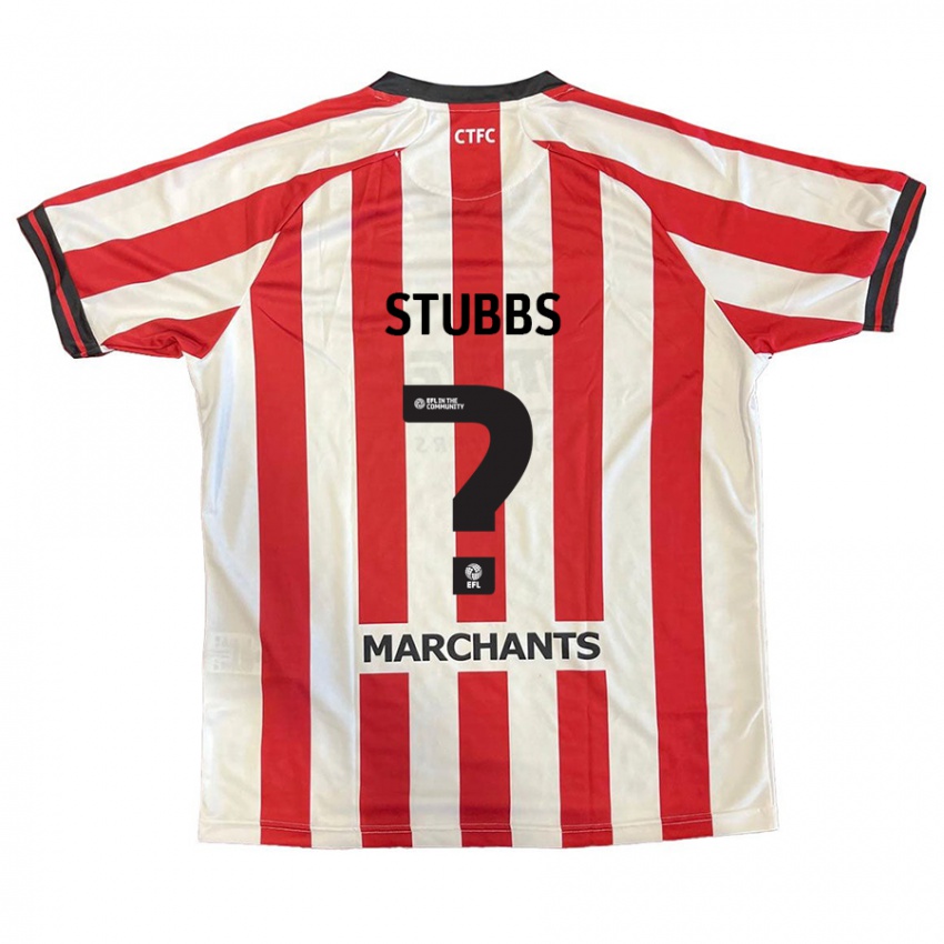 Hombre Camiseta Sam Stubbs #0 Rojo Blanco 1ª Equipación 2024/25 La Camisa Chile