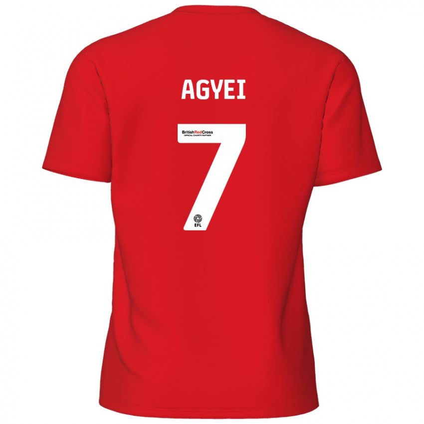 Hombre Camiseta Dan Agyei #7 Rojo 1ª Equipación 2024/25 La Camisa Chile