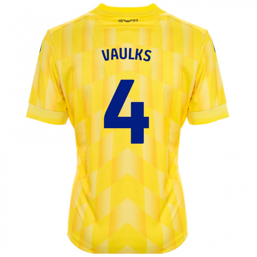 Hombre Camiseta Will Vaulks #4 Amarillo 1ª Equipación 2024/25 La Camisa Chile