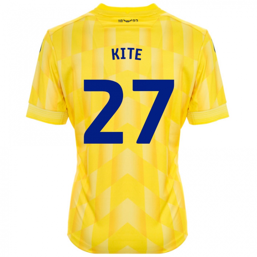 Hombre Camiseta Rose Kite #27 Amarillo 1ª Equipación 2024/25 La Camisa Chile