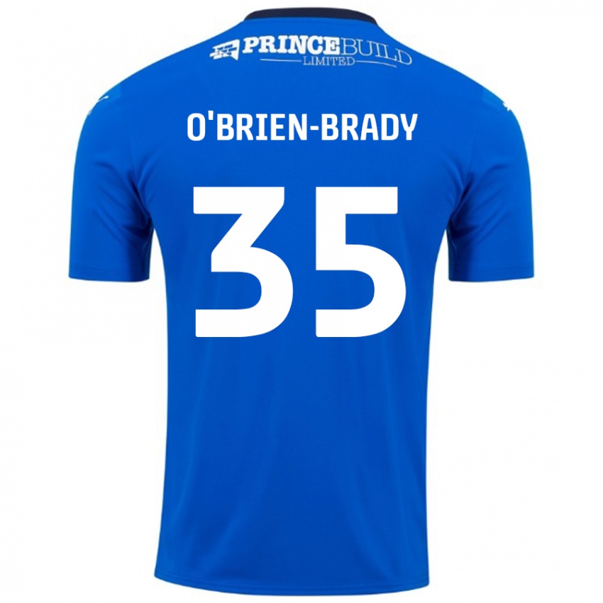 Hombre Camiseta Donay O'brien-Brady #35 Azul Blanco 1ª Equipación 2024/25 La Camisa Chile