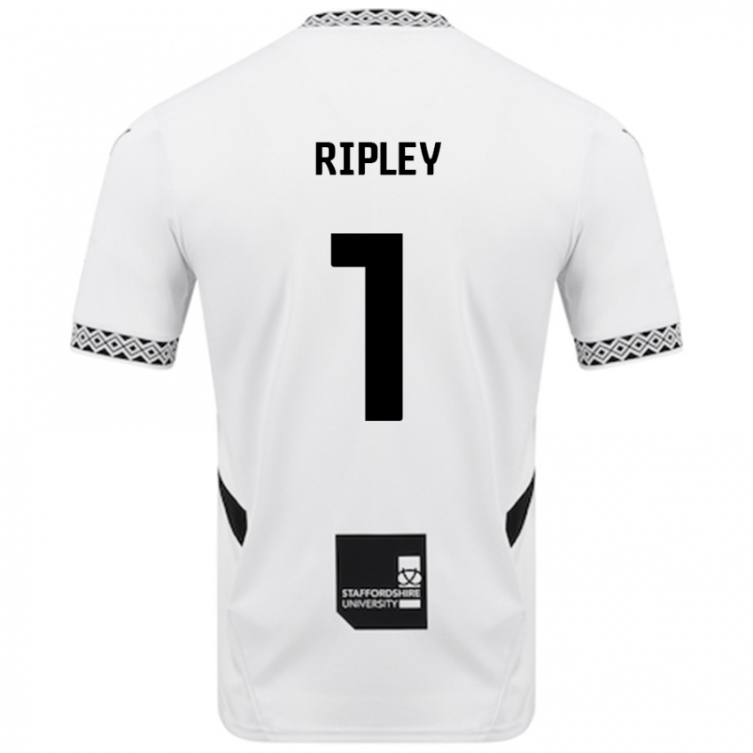 Hombre Camiseta Connor Ripley #1 Blanco 1ª Equipación 2024/25 La Camisa Chile