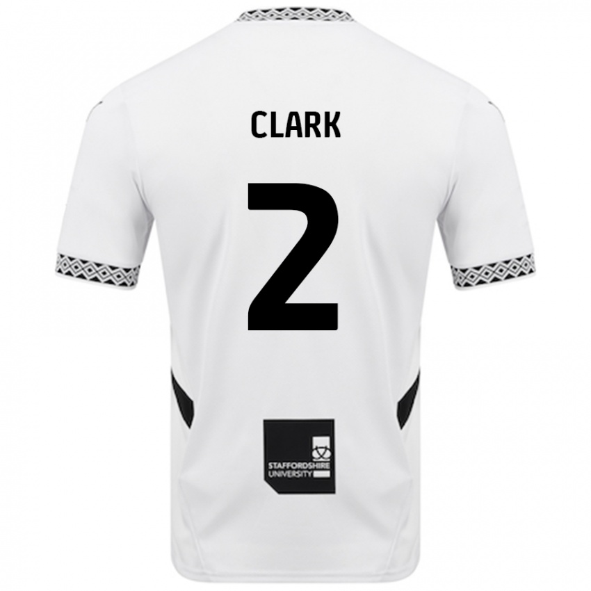 Hombre Camiseta Mitch Clark #2 Blanco 1ª Equipación 2024/25 La Camisa Chile